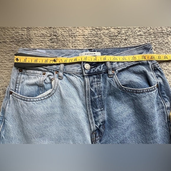 Pacsun Dad Color Block High-Rise Button Fly Jeans Sz 27 - Picture 6 of 12